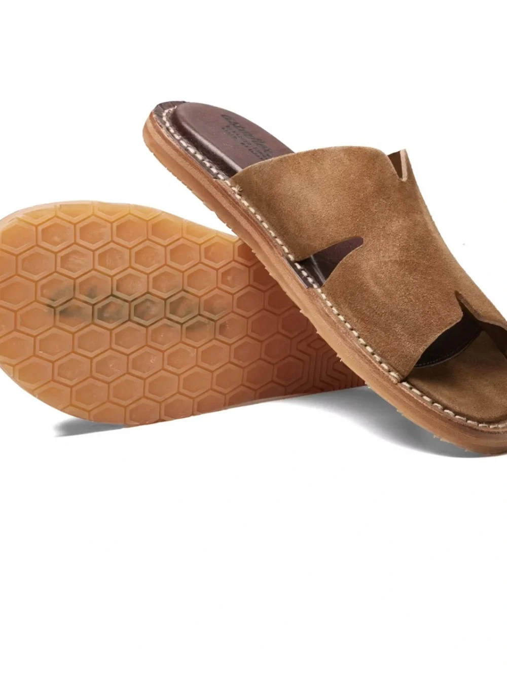 Astorflex 1820 Haichflex Men's Brown Suede Slide Sandals - Casual Slip-On